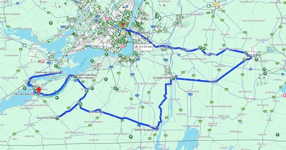 Montérégie vélo - piste cyclable